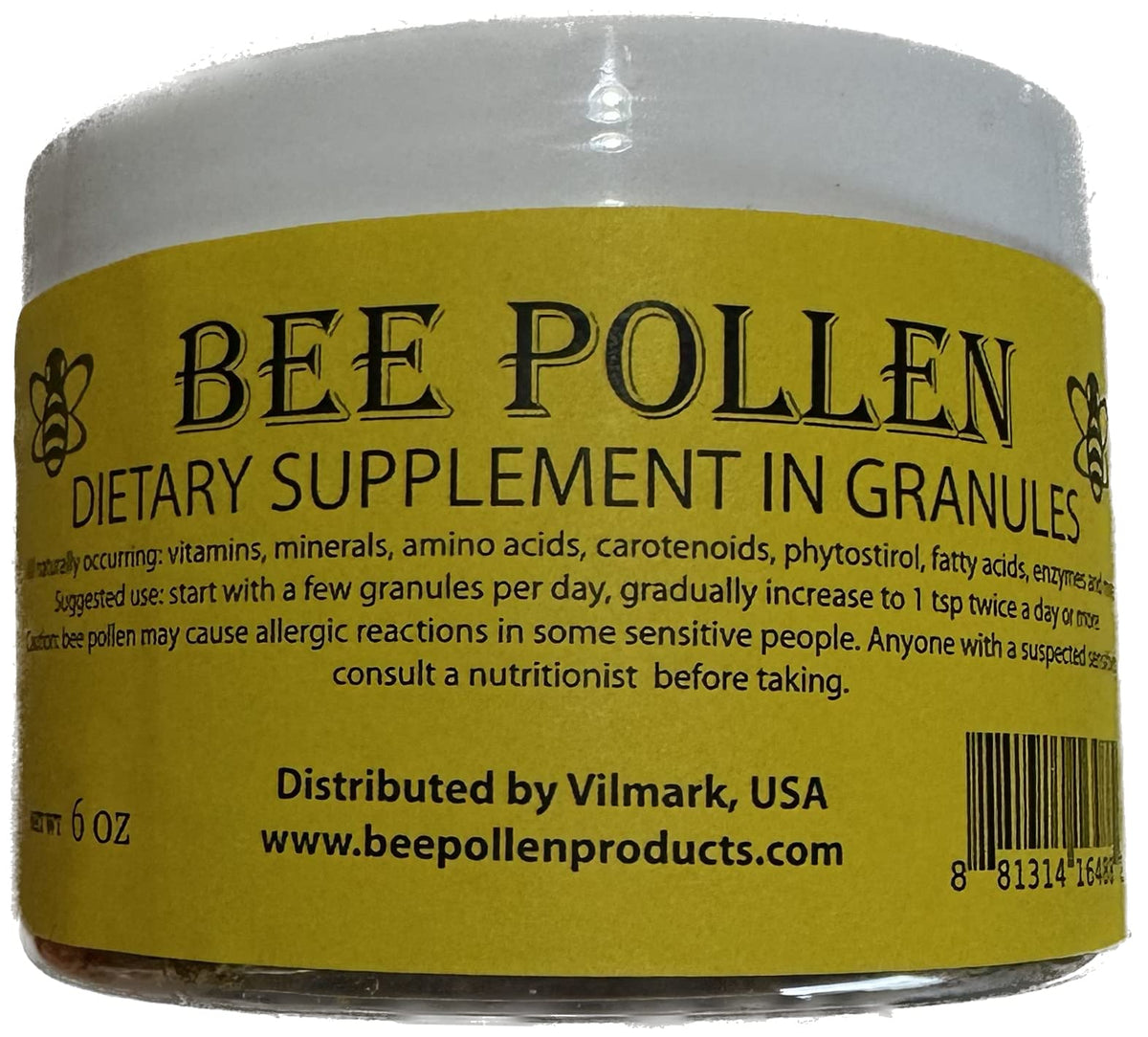 Vilmark Bee Pollen 100% Pure Natural Granules - 6 oz - image 2