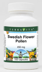 Terravita Swedish Flower Pollen - 450 mg (100 Capsules, ZIN: 521490)