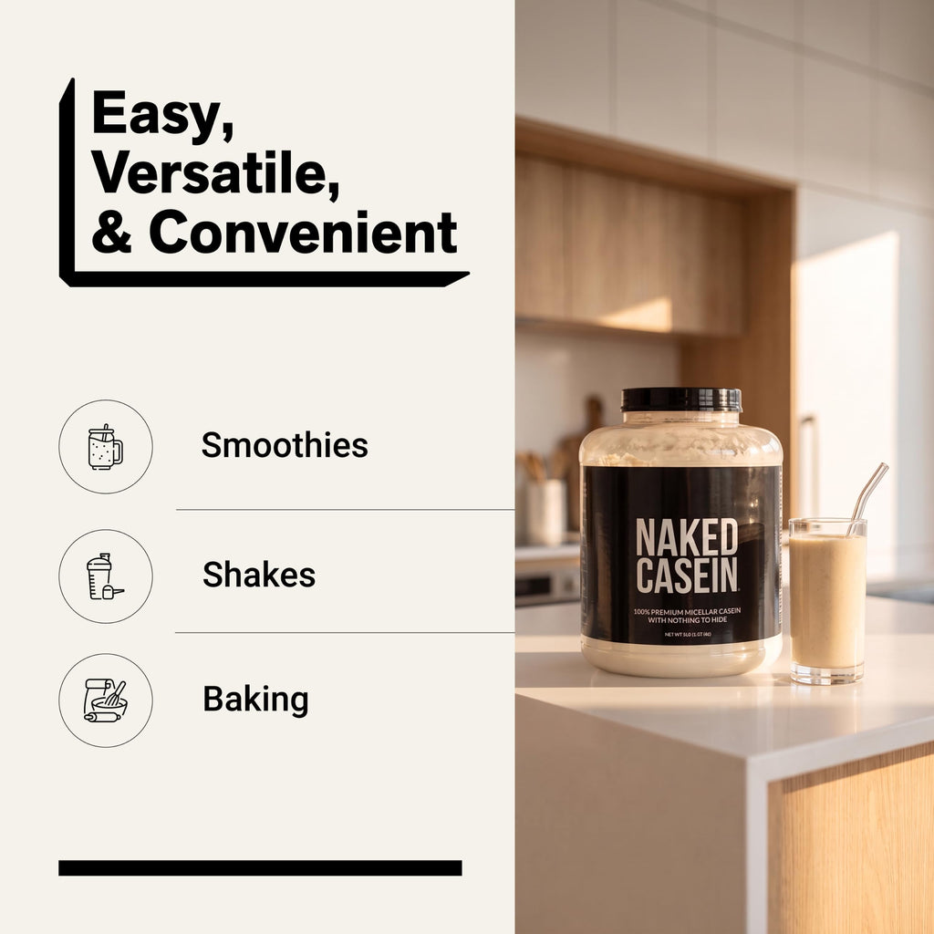 NAKED Casein Micellar Casein Protein Powder - 5 Lb - image 7