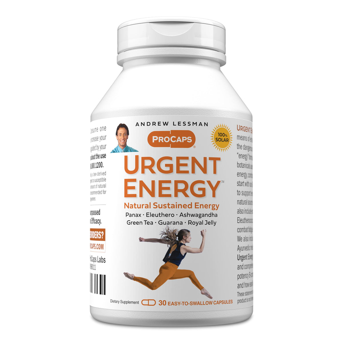 ANDREW LESSMAN Urgent Energy Capsules - Provides a Safe