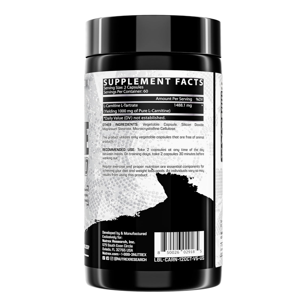 Nutrex Research Lipo-6 L-Carnitine 1000mg - 120 Capsules - image 2