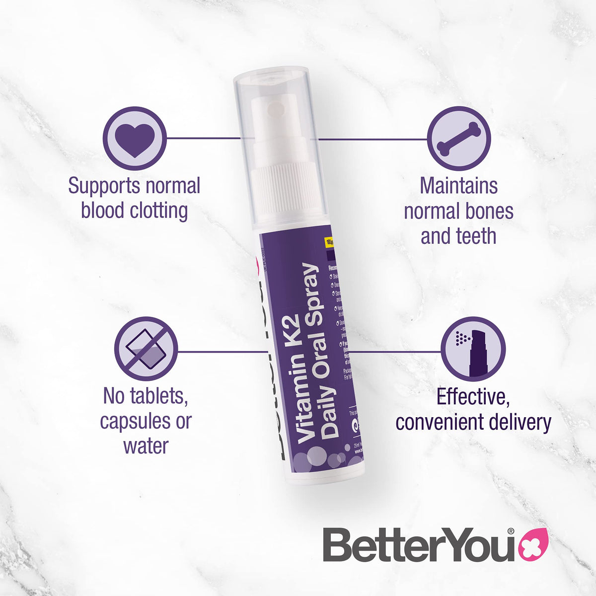 BetterYou Vitamin K2 Daily Oral Spray - 25ml - image 3