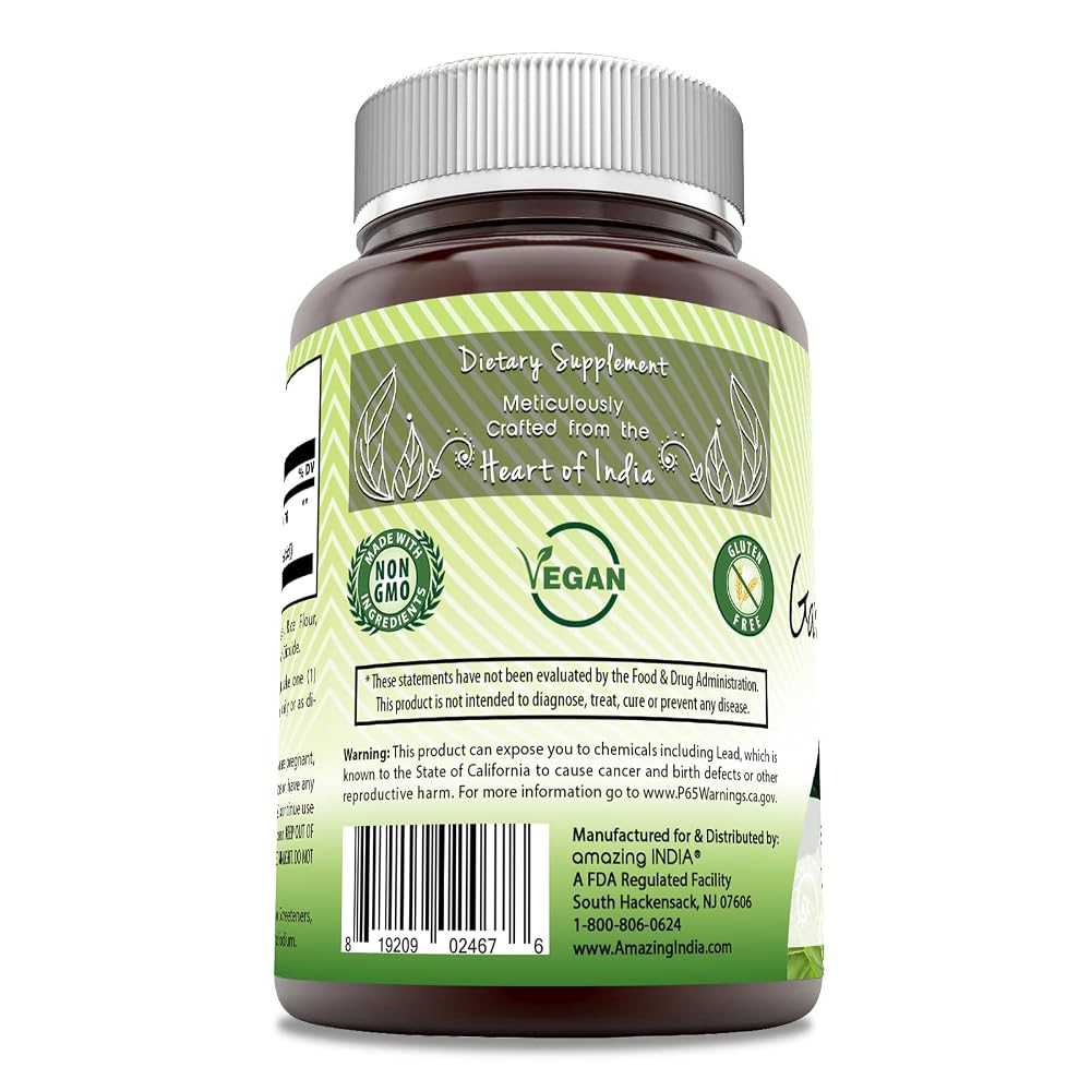 Amazing India Garcinia Extract Supplement 1500 mg - 180 Vegetarian Capsules - image 2
