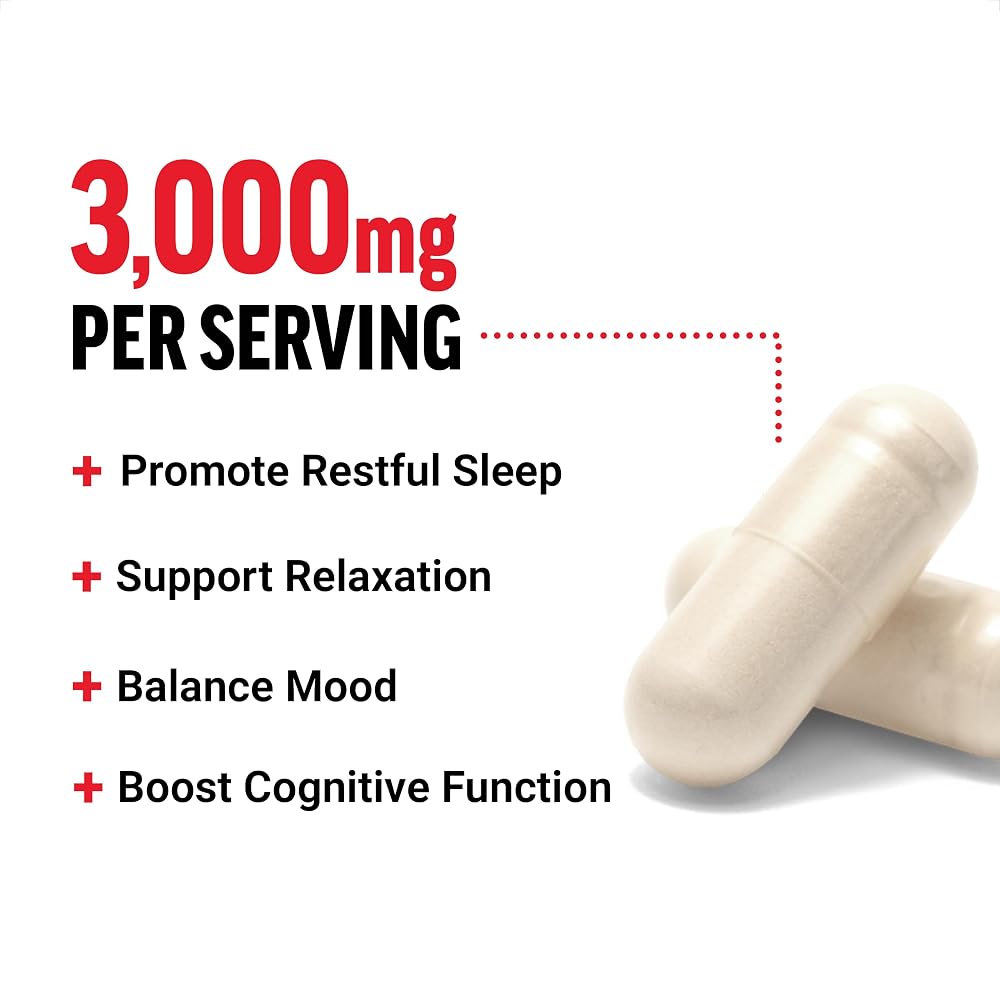 Force Factor Glycine for Relaxation and Restful Sleep - 100 Vegetarian Capsules - image 2