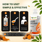 ENP Liquid Turmeric Curcumin with Cavacurmin for Joint Support - 32 Fl Oz - image 5