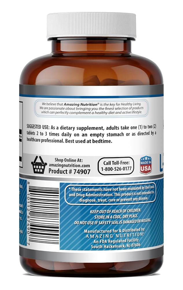Amazing Nutrition L-Tryptophan 1000mg - 240 Tablets - image 5