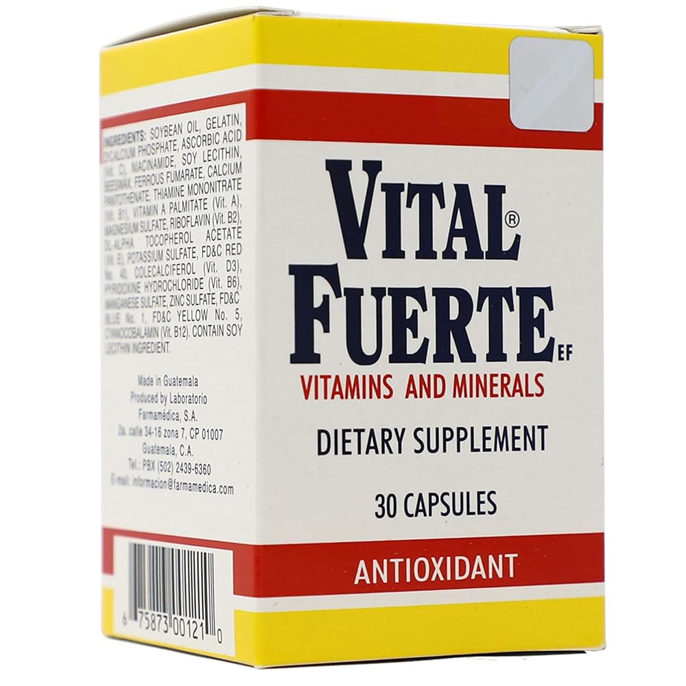 Sanar Vital Fuerte Vitamins and Minerals Supplement - 30 Capsules - image 5