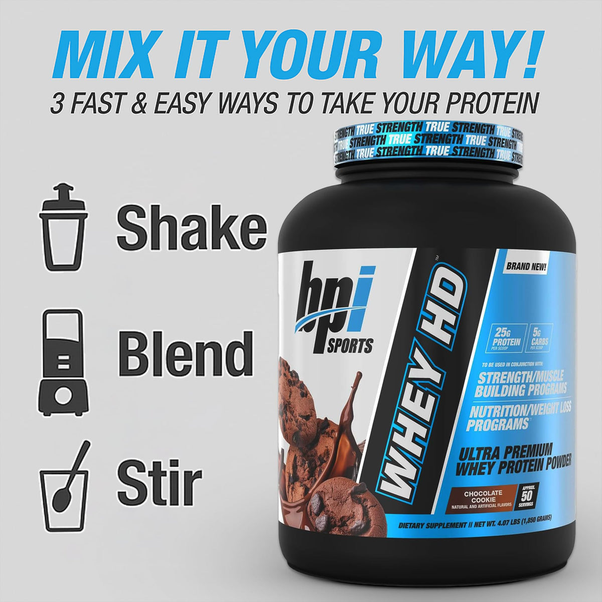 BPI Sports Whey Hd Ultra Premium Protein Powder