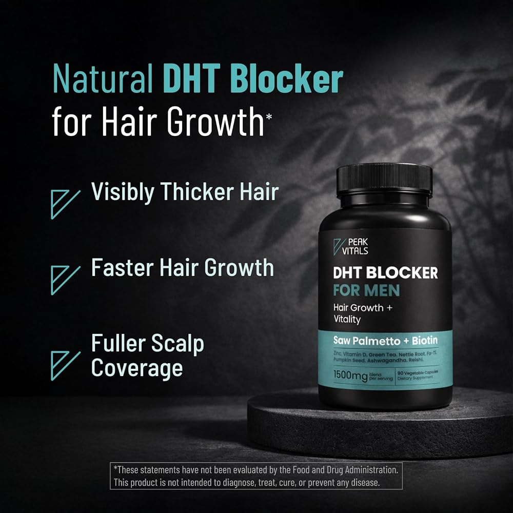 PEAK VITALS DHT Blocker Hair Growth Formula - 90 Capsules - image 3