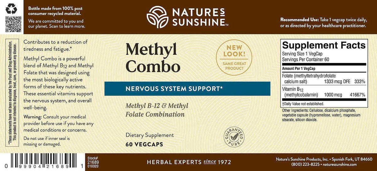 Nature's Sunshine Methyl Combo - 60 Capsules - image 4