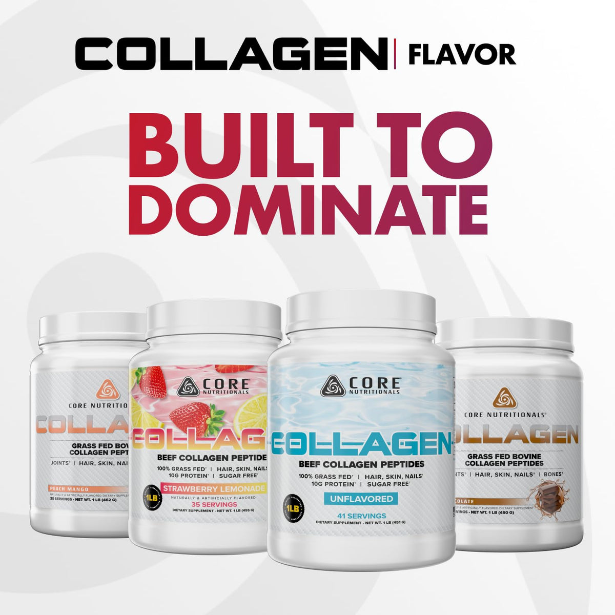 Core Nutritionals Collagen Peptides Strawberry Lemonade - 1 Pound - image 5
