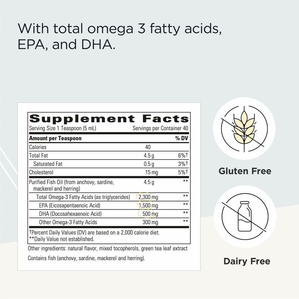 Integrative Therapeutics Pure Omega Liquid Fish Oil Lemon - 6.8 Fl Oz - image 2