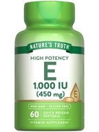 Nature's Truth Vitamin E 1000 IU Softgels - 60 Count
