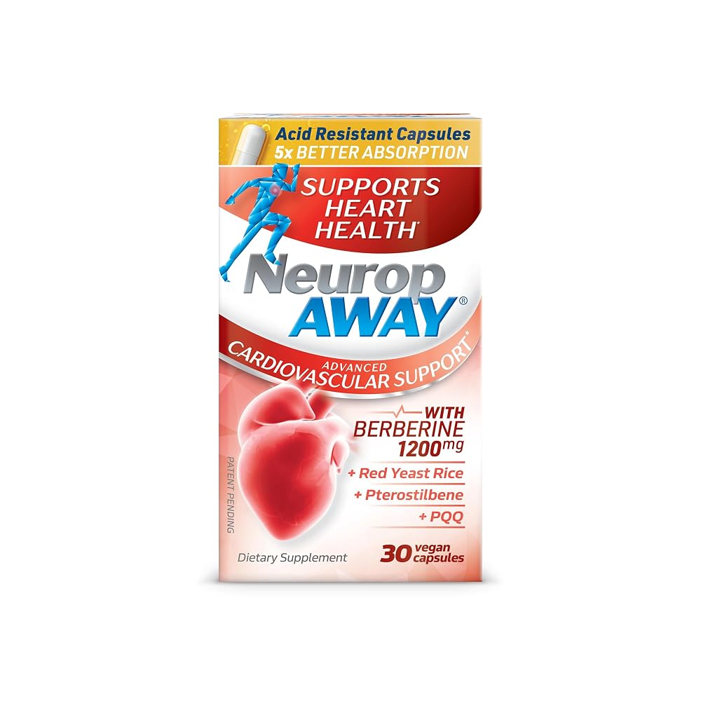 NeuropAWAY Cardiovascular Support 1200mg Berberine - 30 Capsules