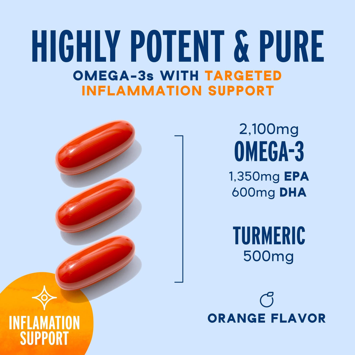 Oceanblue Omega-3 2100 with Turmeric - 60 Softgels - image 3