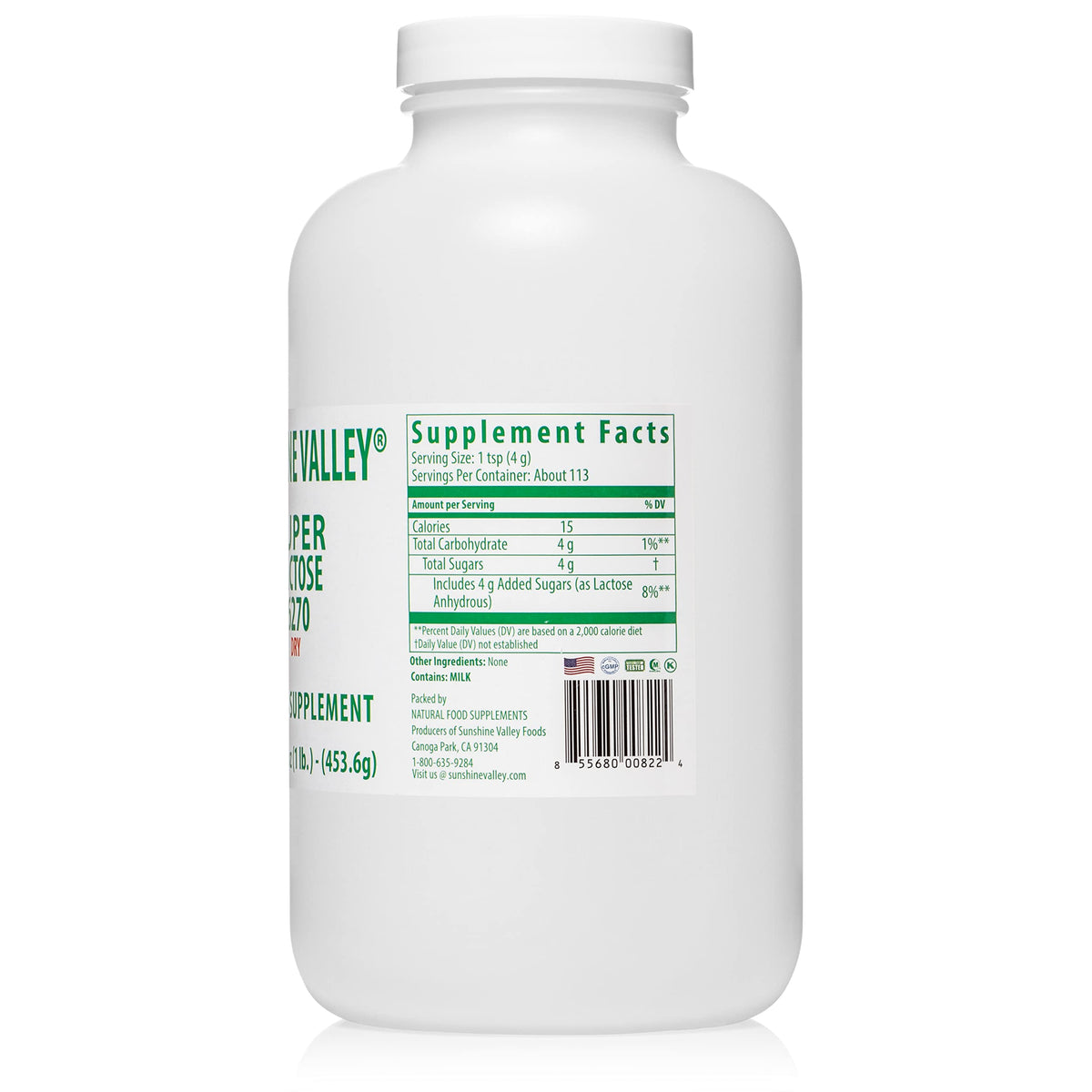 Sunshine Valley Super Lactose Dry Powder - 16 oz - image 3