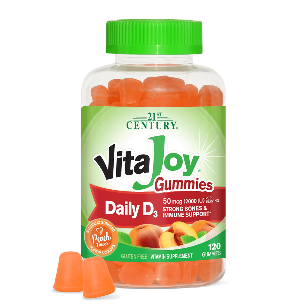 21st Century Daily D Gummies Fruit Flavored - 360 Gummies