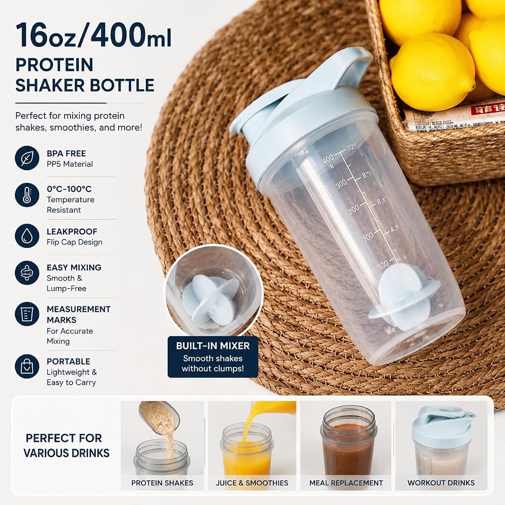 ChezMax Shaker Bottle for Protein Powder (BPA free) - image 7