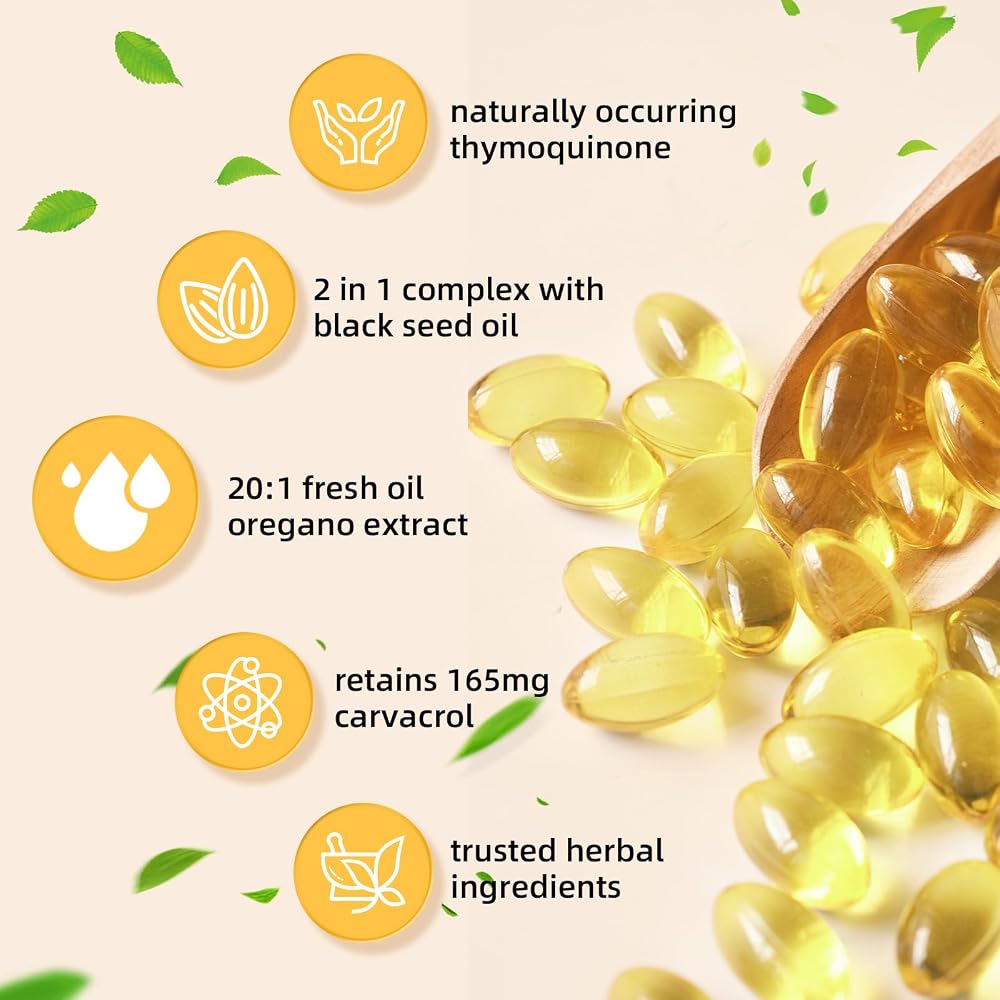 HEALOADING Organic Oregano Oil Softgels 300mg - 120 Softgels - image 3
