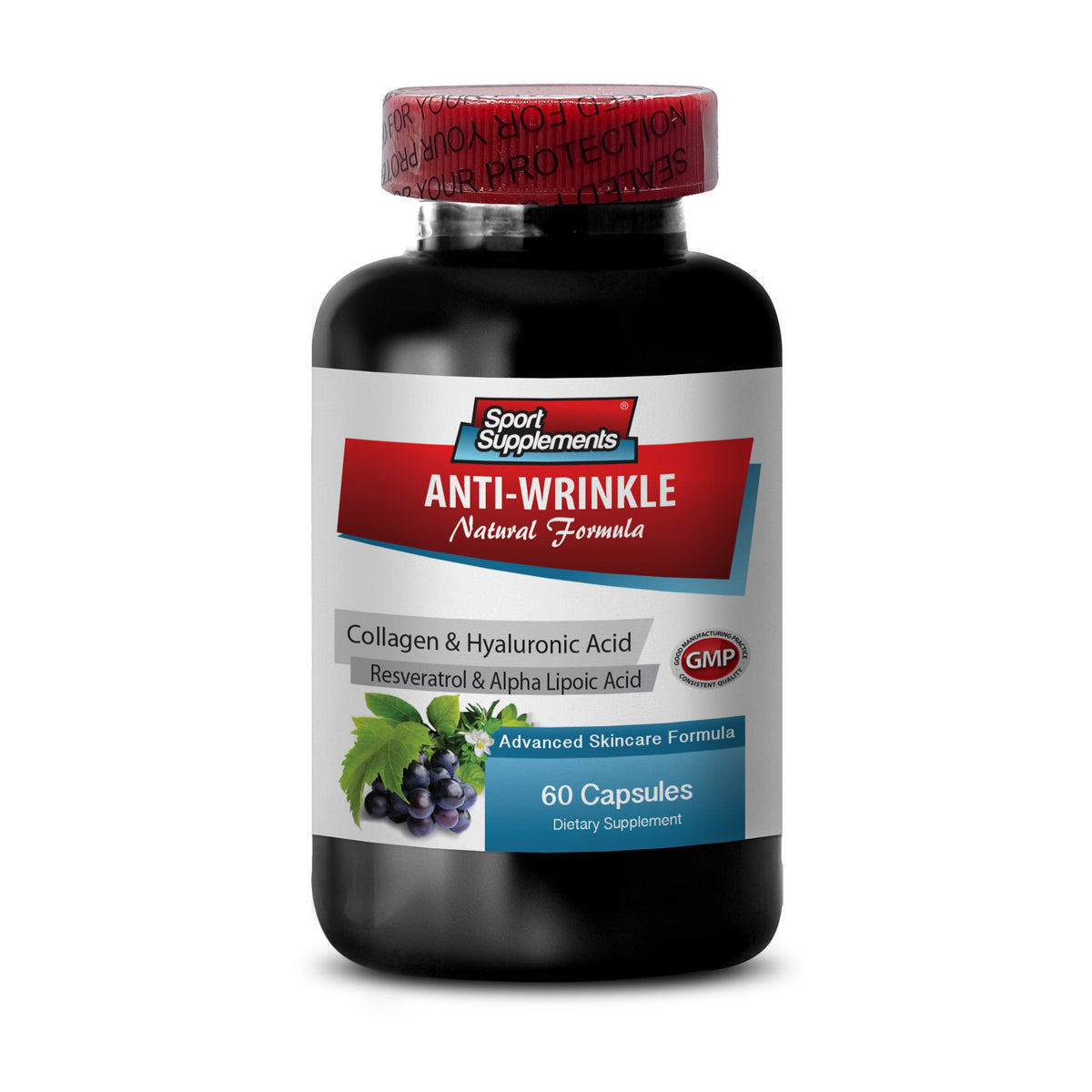 Sport Supplement Resveratrol 2000 Anti-Wrinkle Capsules - 60 Capsules - image 2