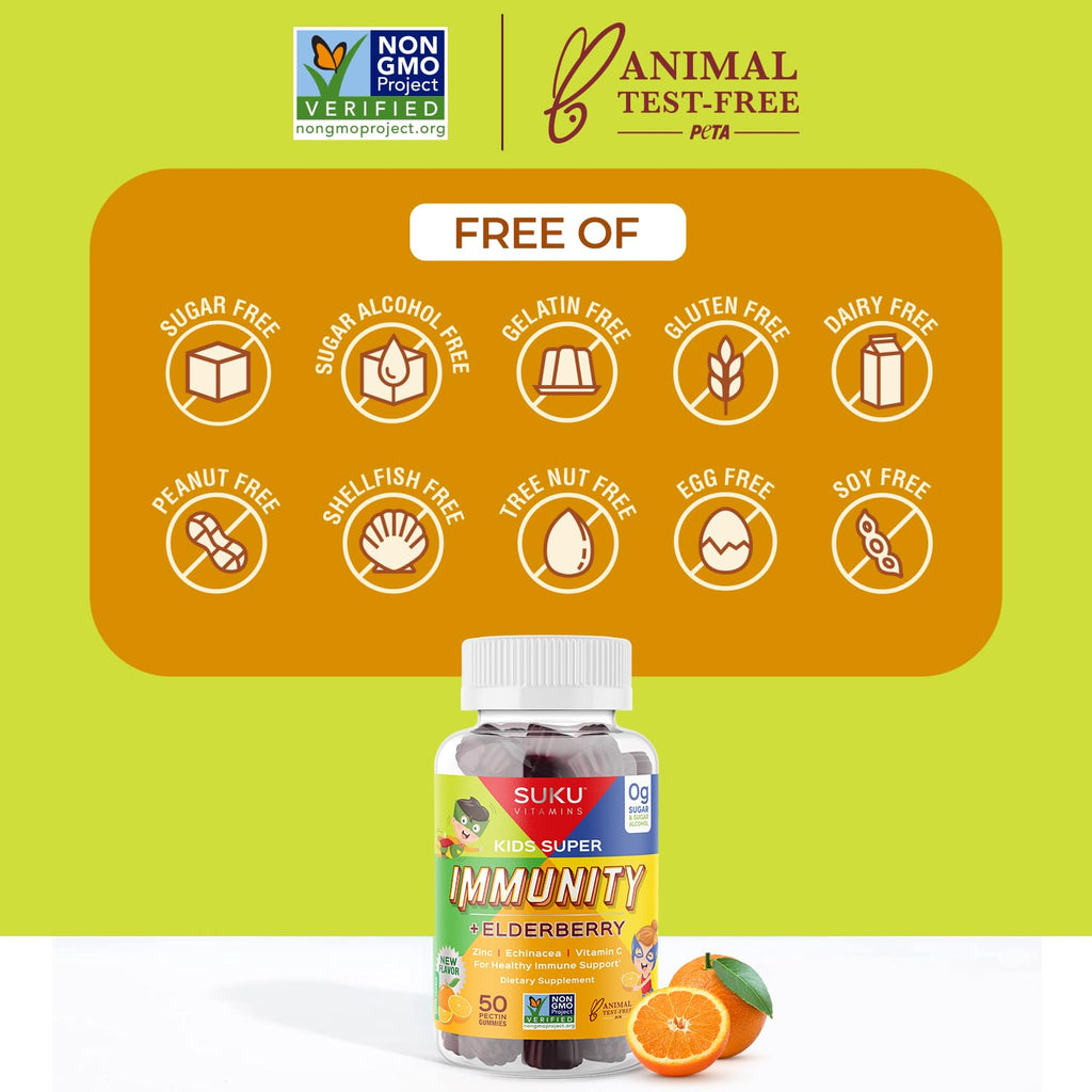 SUKU Kids Super Immunity Elderberry Gummies - 50 Count - image 8