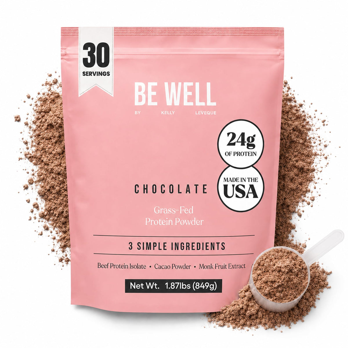 Be Well by Kelly Grass-Fed Beef Protein Powder - Swedish Grass-Fed