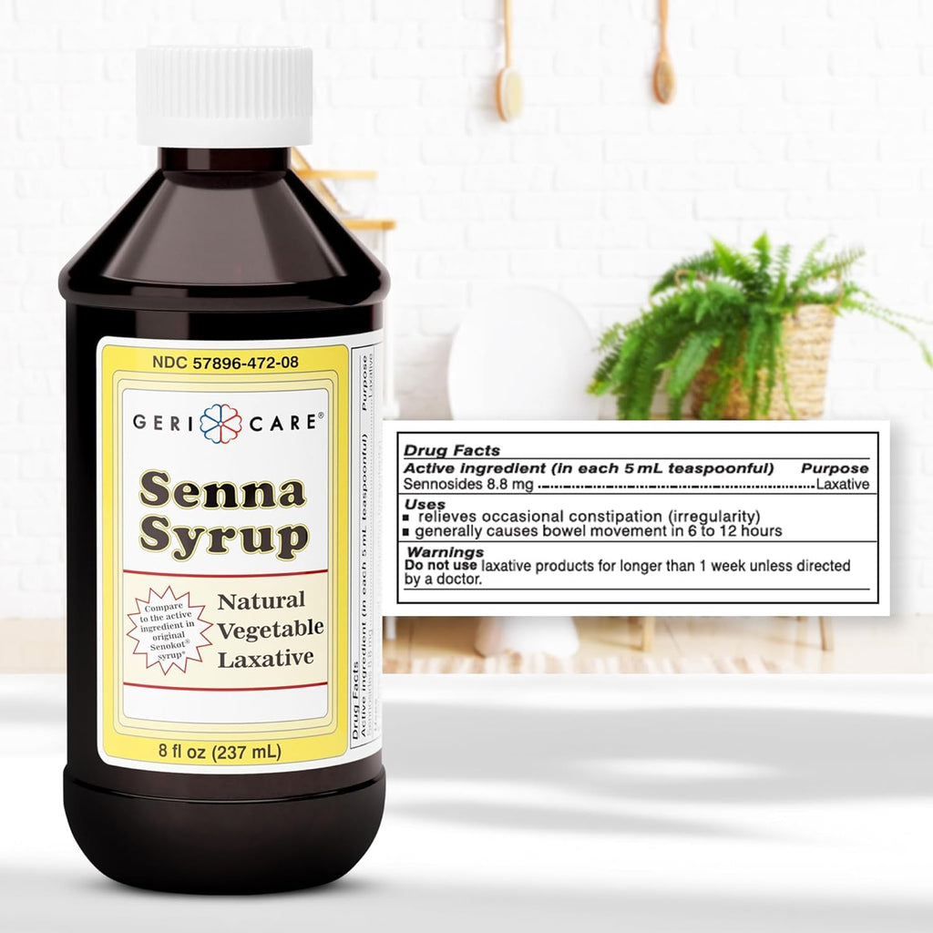 GeriCare Senna Laxative Syrup Stool Softener - 8 fl oz - image 6