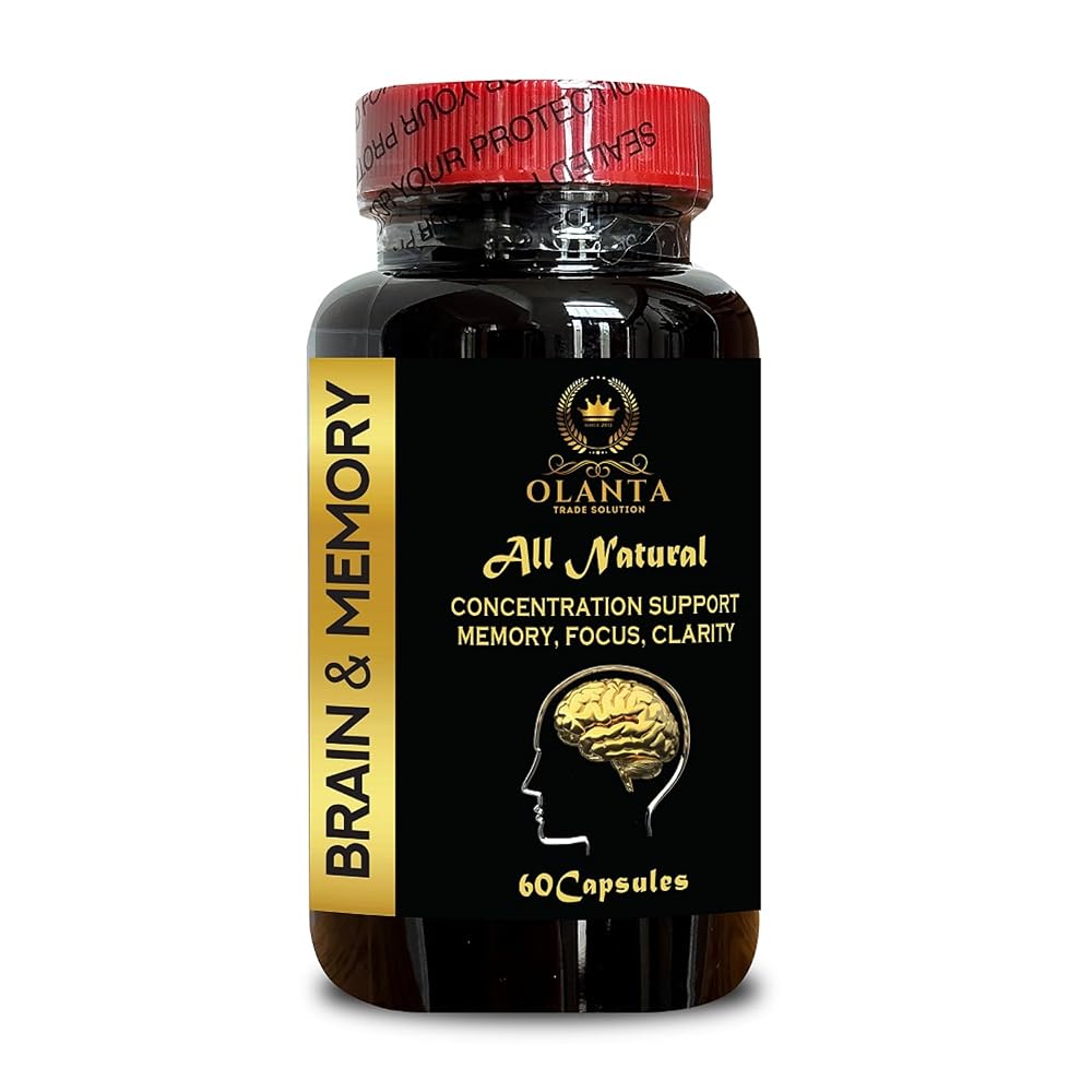 OLANTA Brain Memory Supplement for Focus & Clarity - 60 Capsules
