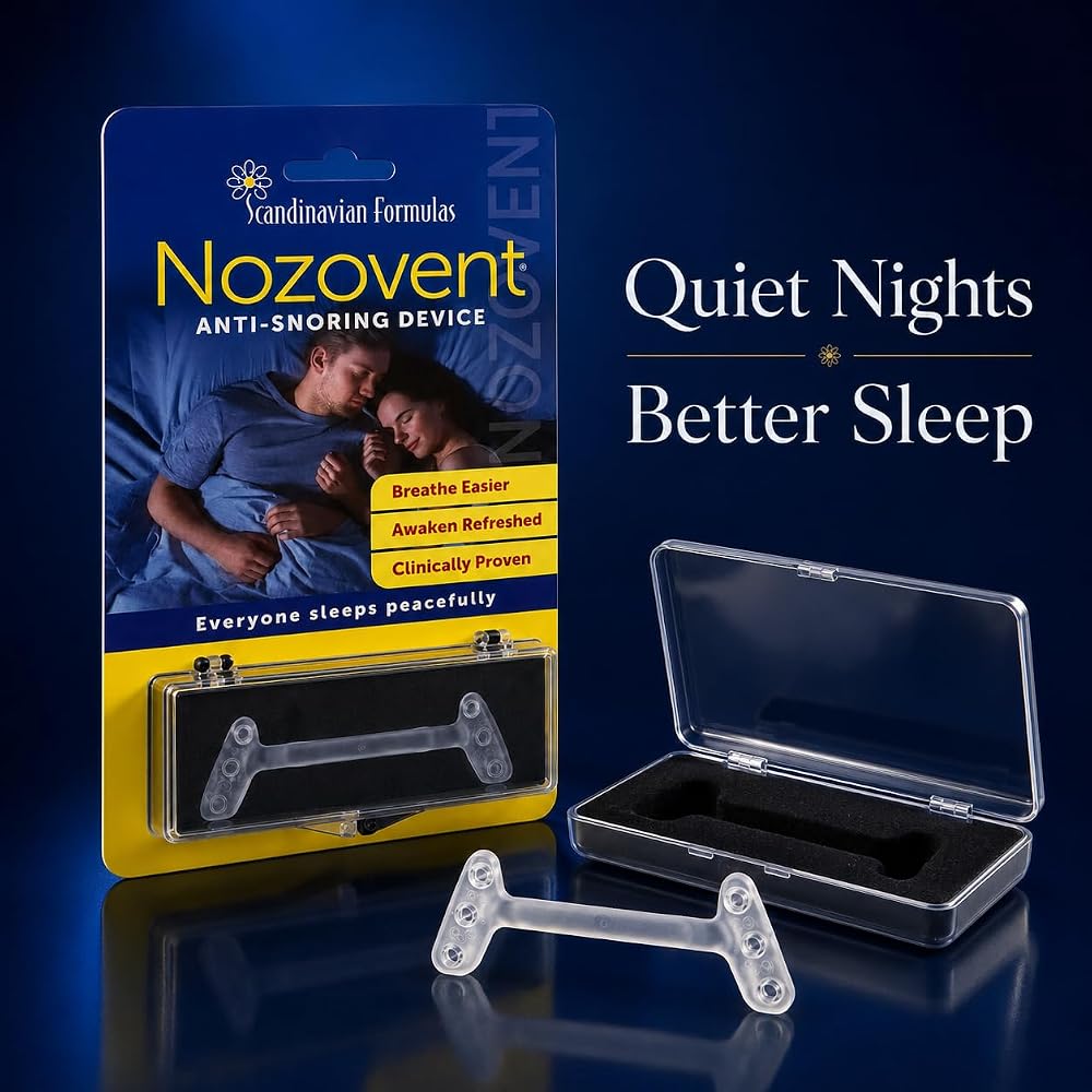 Scandinavian Formulas Nozovent Anti-Snoring Nasal Dilator - 1 Device - image 2