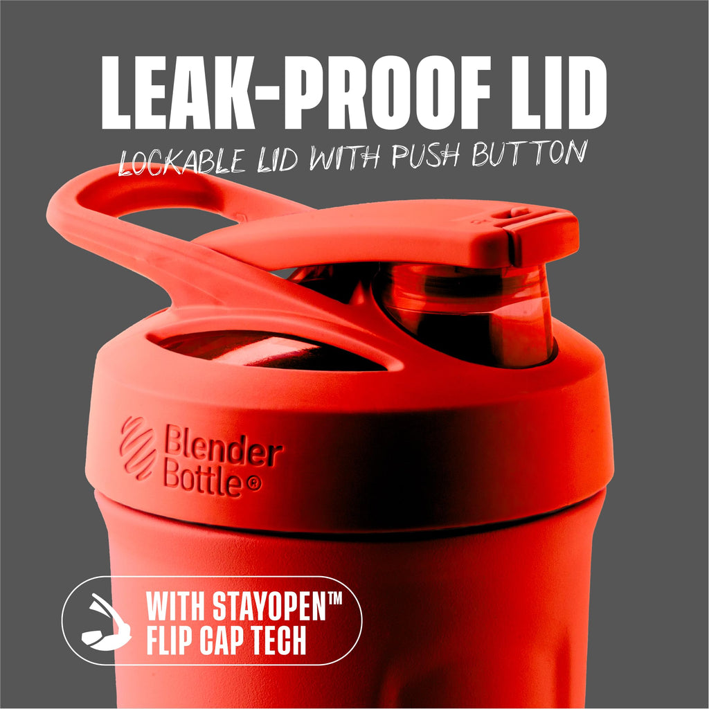 BlenderBottle Sport Flip Stainless Steel Shaker Bottle