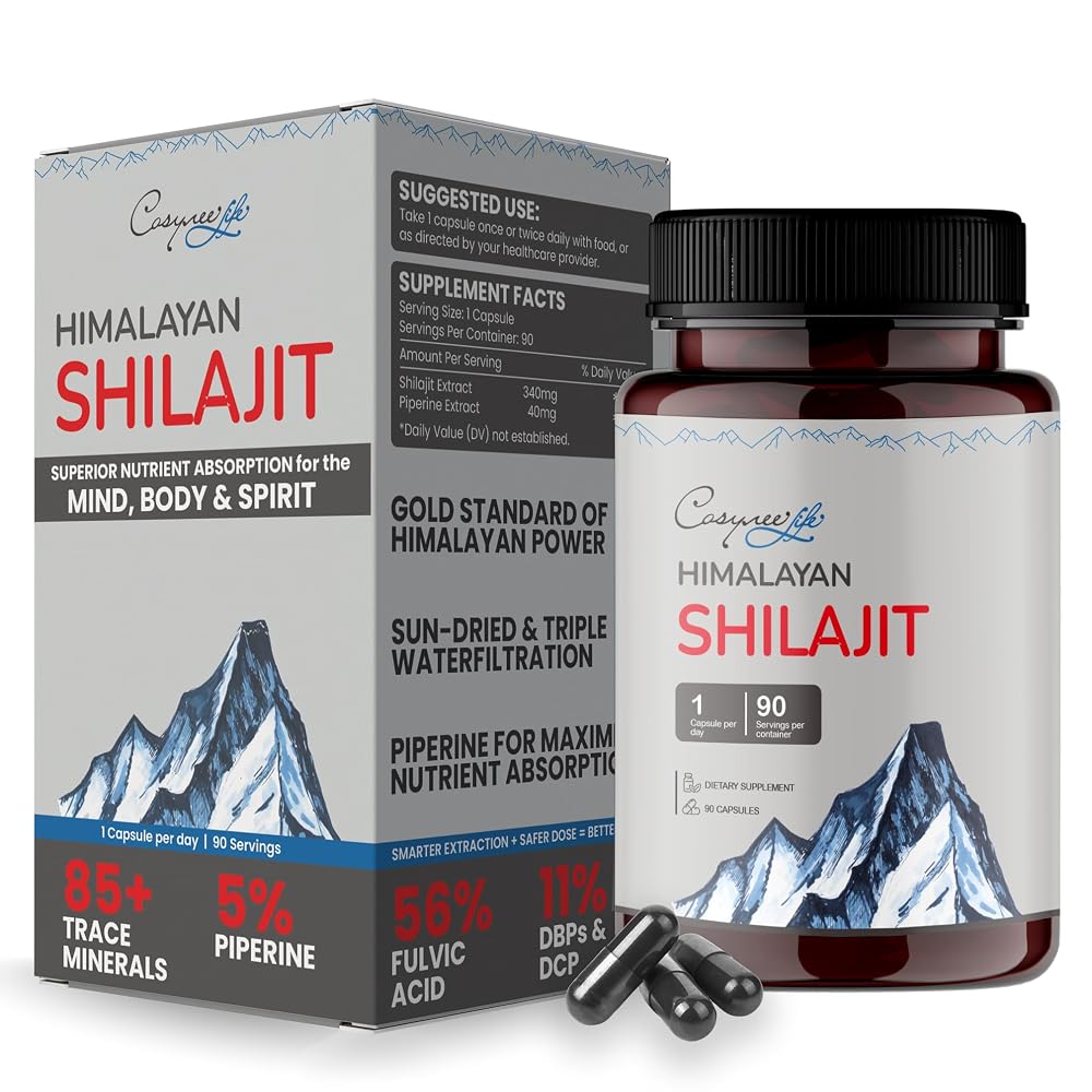 cosynee Himalayan Shilajit Supplement - 90 Capsules