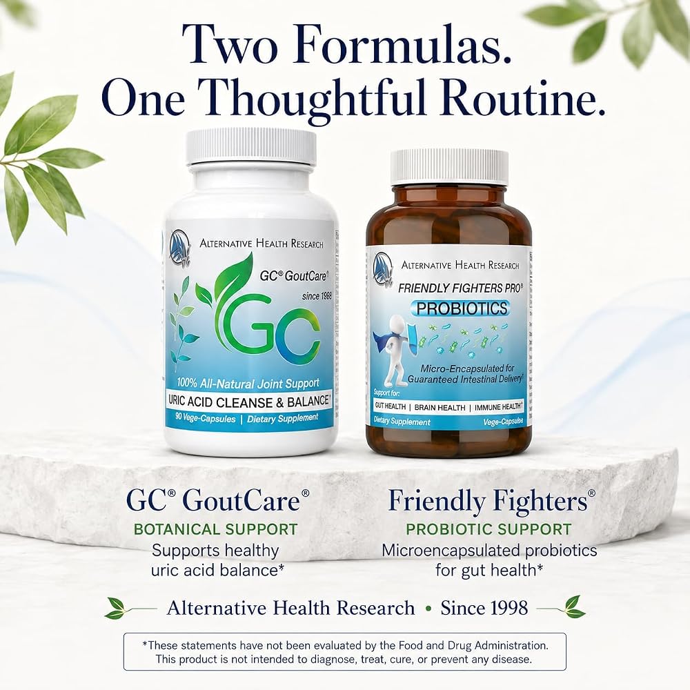 Alternative Health Research GC GoutCare & Friendly Fighters Probiotic - image 2
