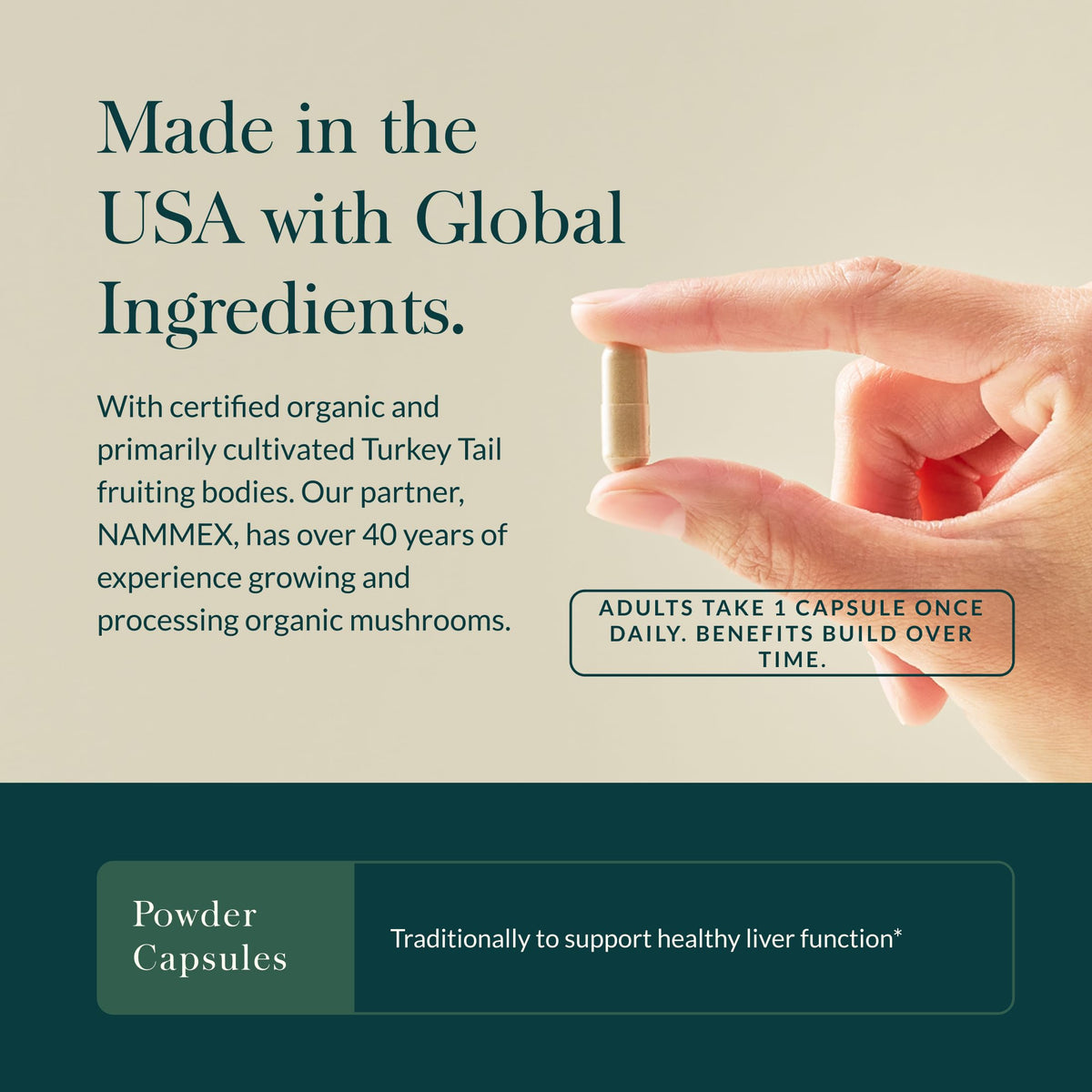 Gaia Herbs Turkey Tail Mushroom - Immune Support Supplement to Help