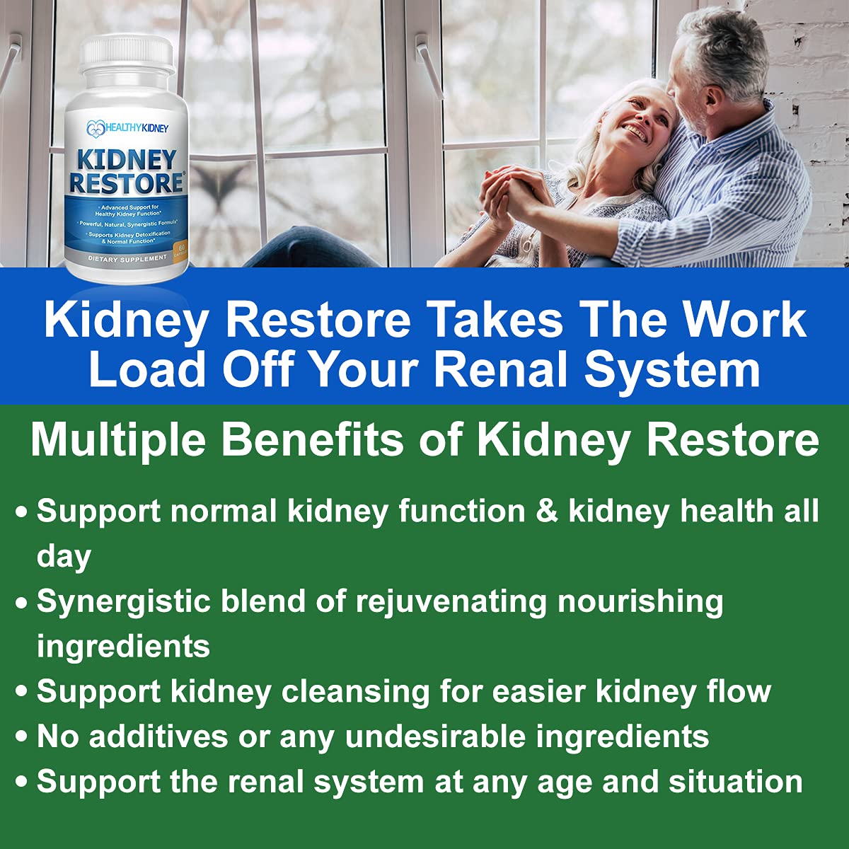 Kidney Restore Kidney Support Supplement - 60 Capsules - image 4