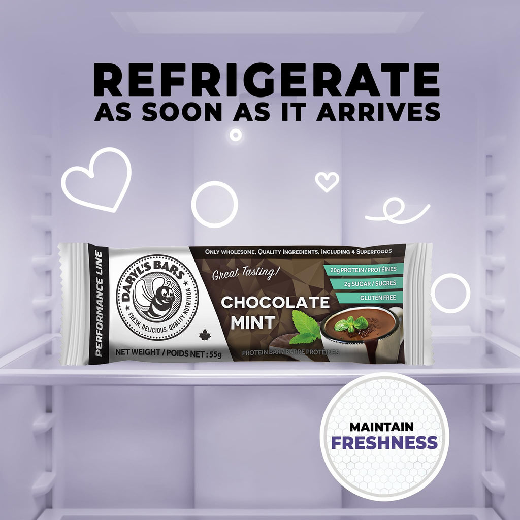 Daryl's Bars Chocolate Bars with a yummy chocolaty taste and Energy