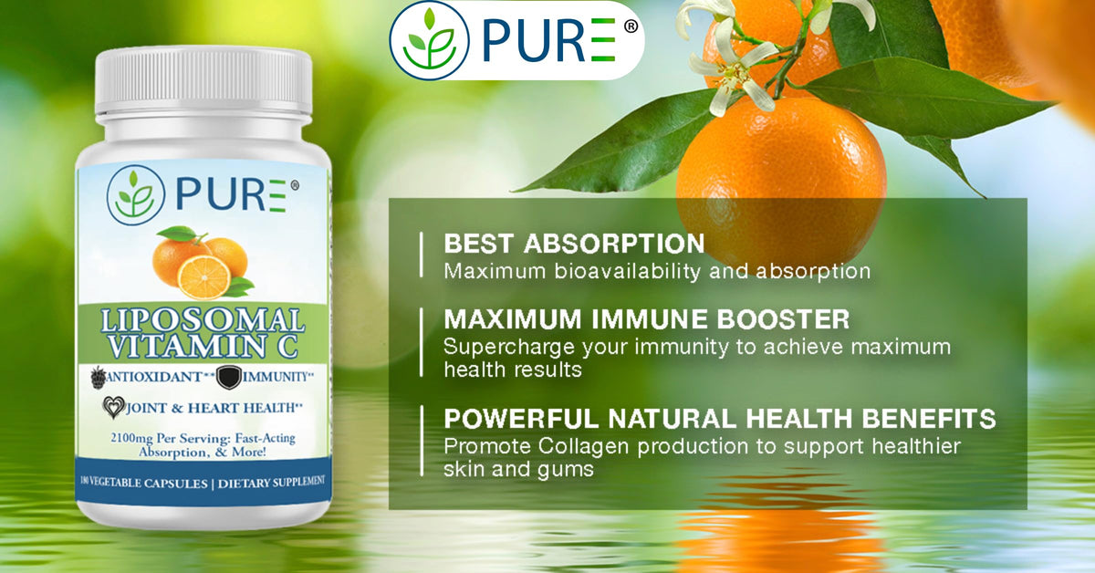 PURE Liposomal Vitamin C 2100mg Immune Support - 180 Capsules - image 3