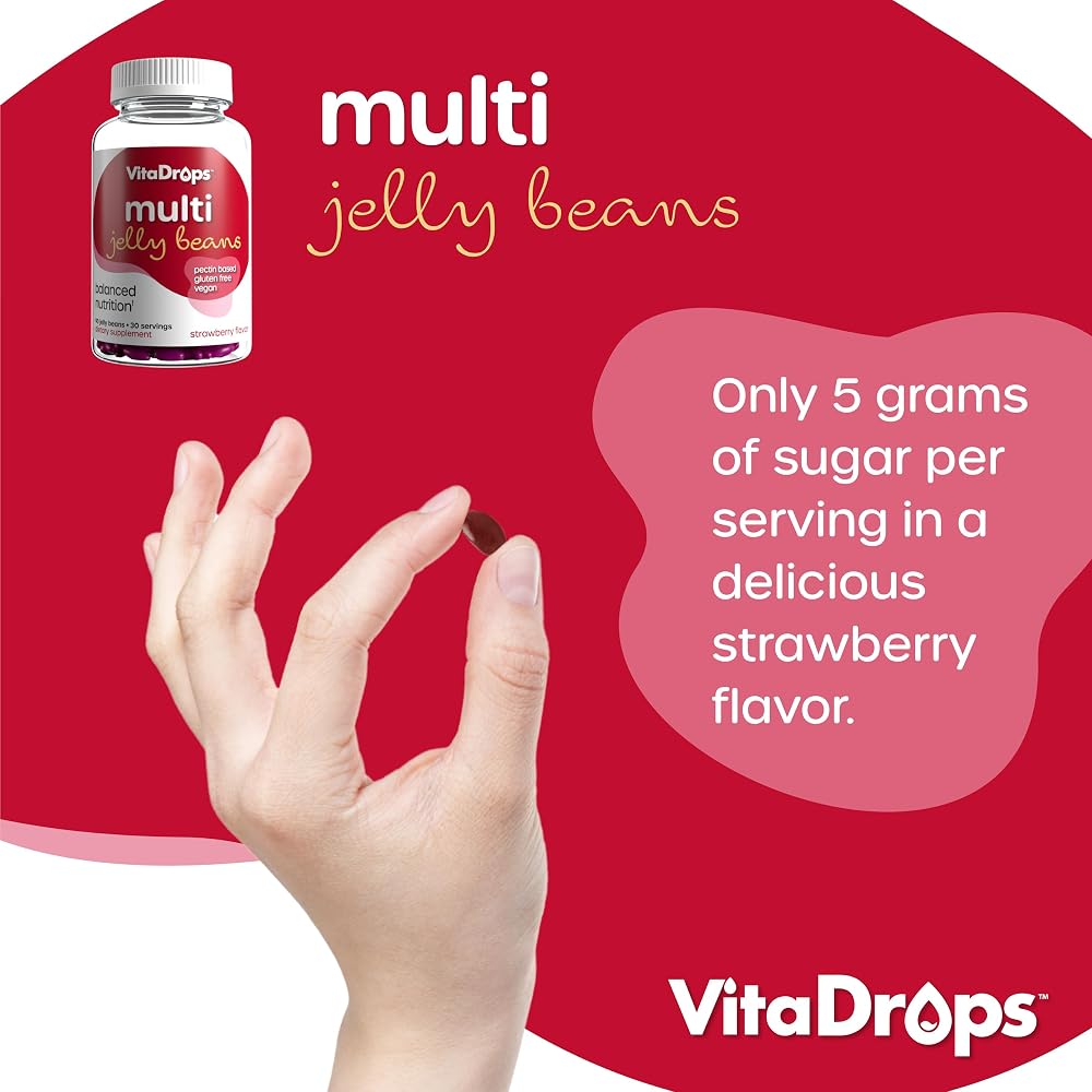 VitaDrops Multivitamin Jelly Beans for Women & Men - 90 Jelly Beans - image 6
