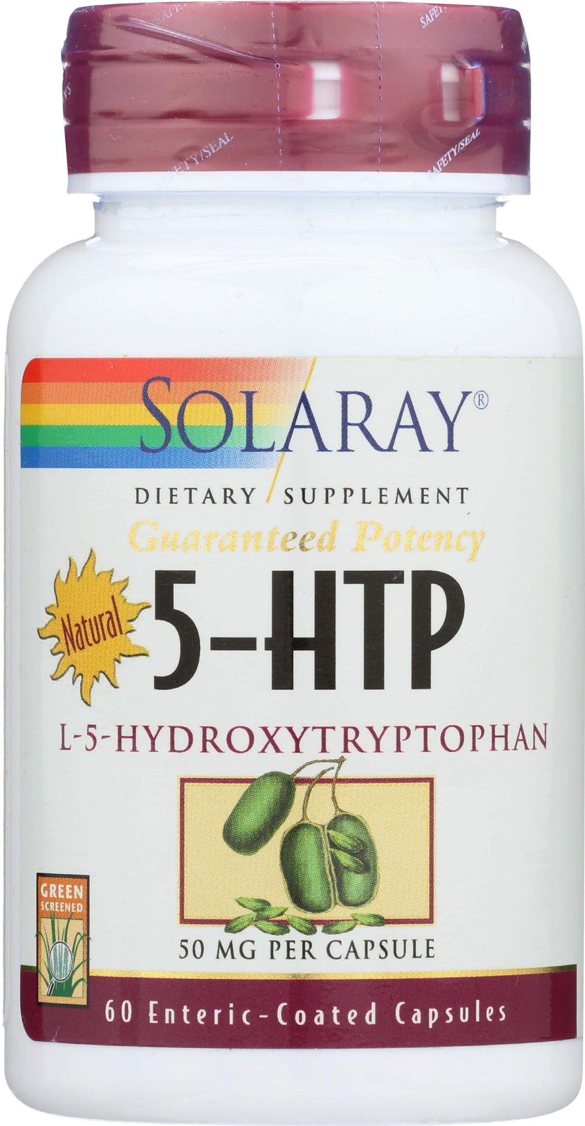 SOLARAY 5-HTP 50 mg Sleep Support - 60 Vegetarian Capsules - image 3