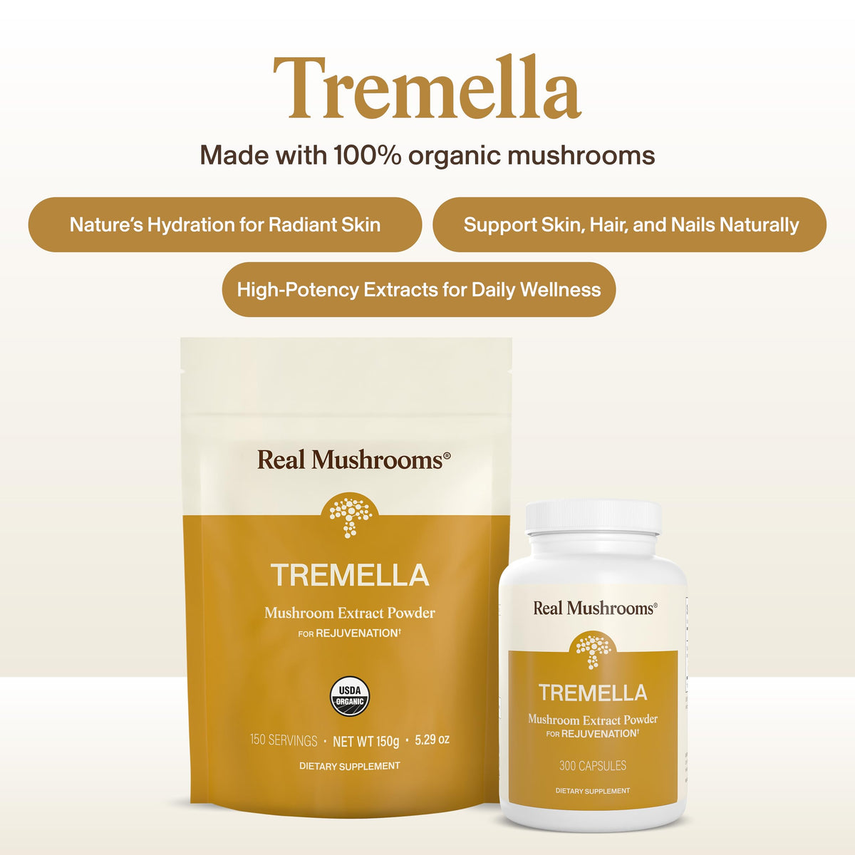 Real Mushrooms Organic Tremella Powder - 150 Servings - image 3