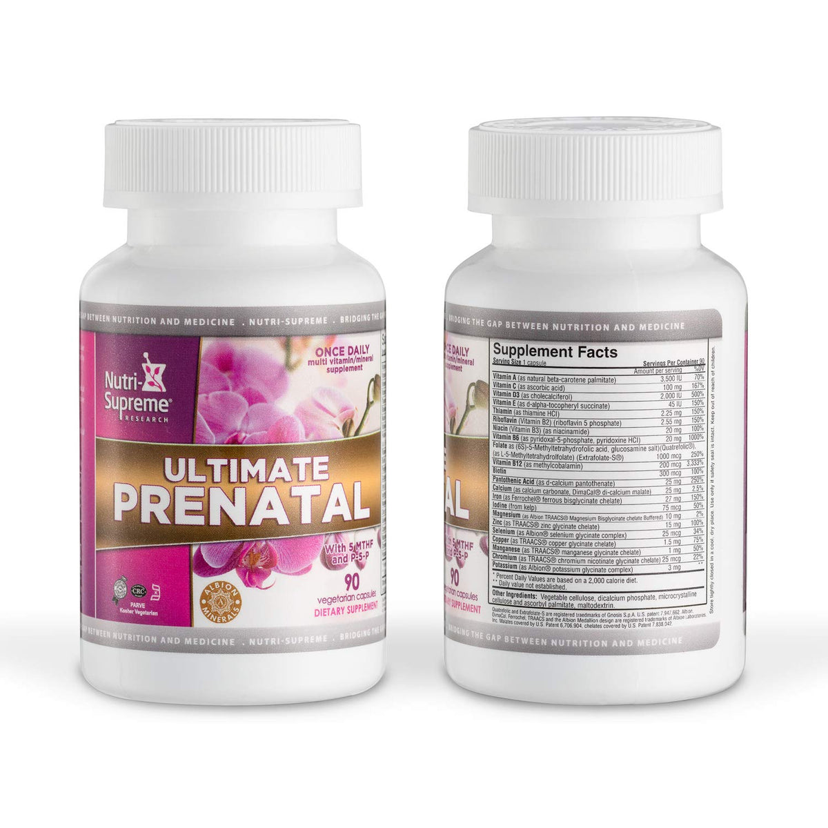 Nutri Supreme Ultimate Prenatal Vitamins - 90 Vegetarian Capsules - image 6