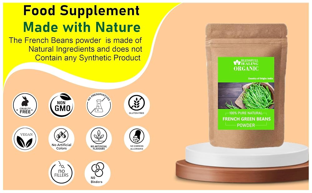 Blessfull Healing Organic French Green Beans Powder - 300g - image 4