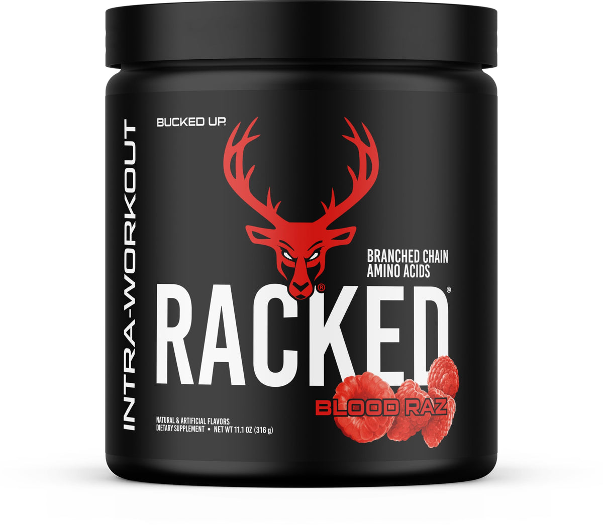 Bucked Up Racked Blood Raz BCAA 2-1-1 Intra Workout Powder - 30 Servings