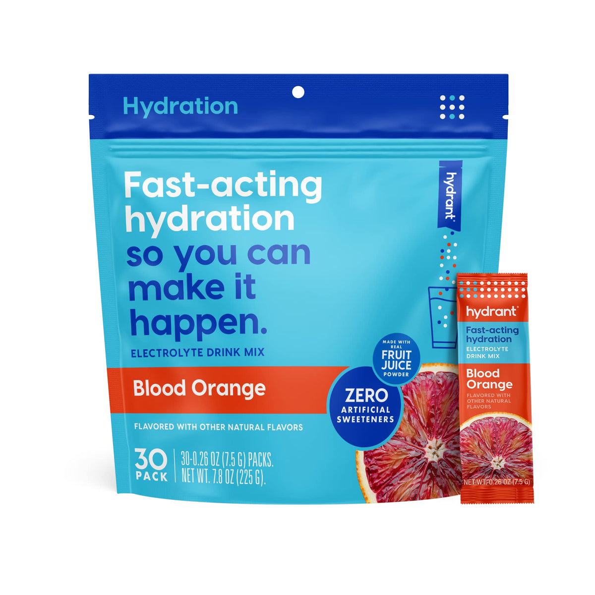 HYDRANT Hydrate, Individual Hydration Electrolyte Powder Stick