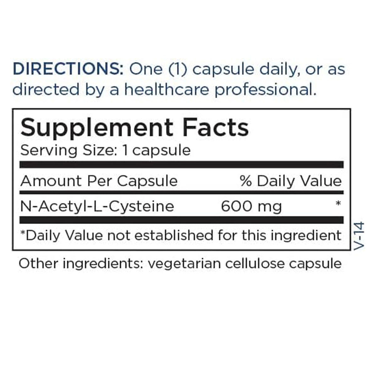 Metabolic Maintenance NAC N-Acetyl Cysteine 600 mg - 60 Capsules - image 5
