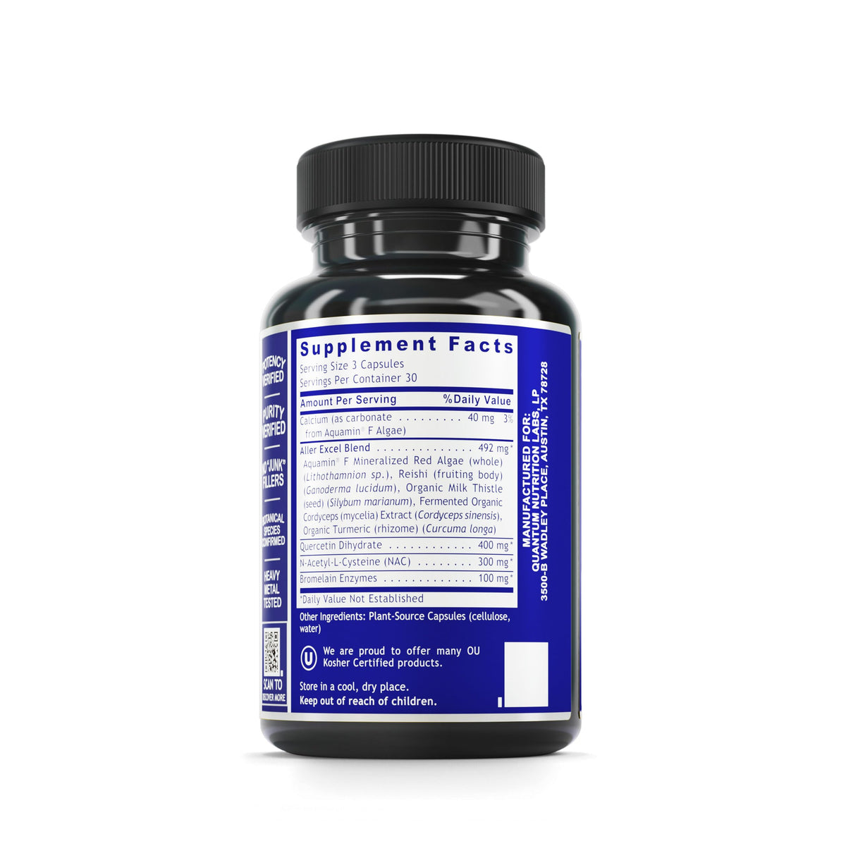 Quantum Nutrition Labs Aller Plus Immune Support - 90 Vegetarian Capsules - image 2