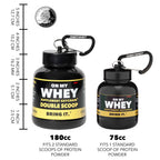 ONMYWHEY - Protein Powder & Supplement Funnel Keychain - Single Scoop
