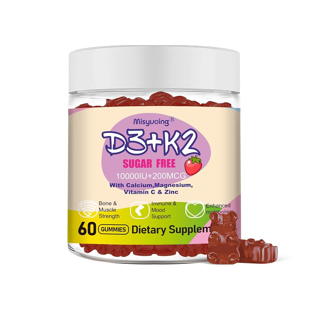 Misyvoing Vitamin D3 K2 Sugar-Free Gummies
