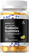 Horbäach Probiotic + Prebiotic Gummies for Women and Men - 60 Count