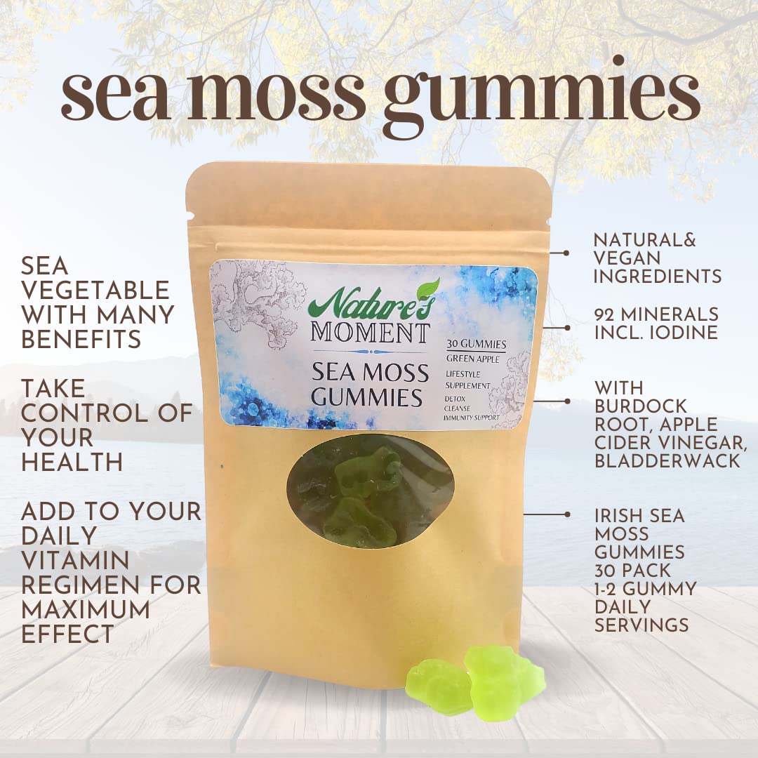 Generic Irish Sea Moss Gummies with Bladderwrack & Burdock Root - 30 Count - image 3