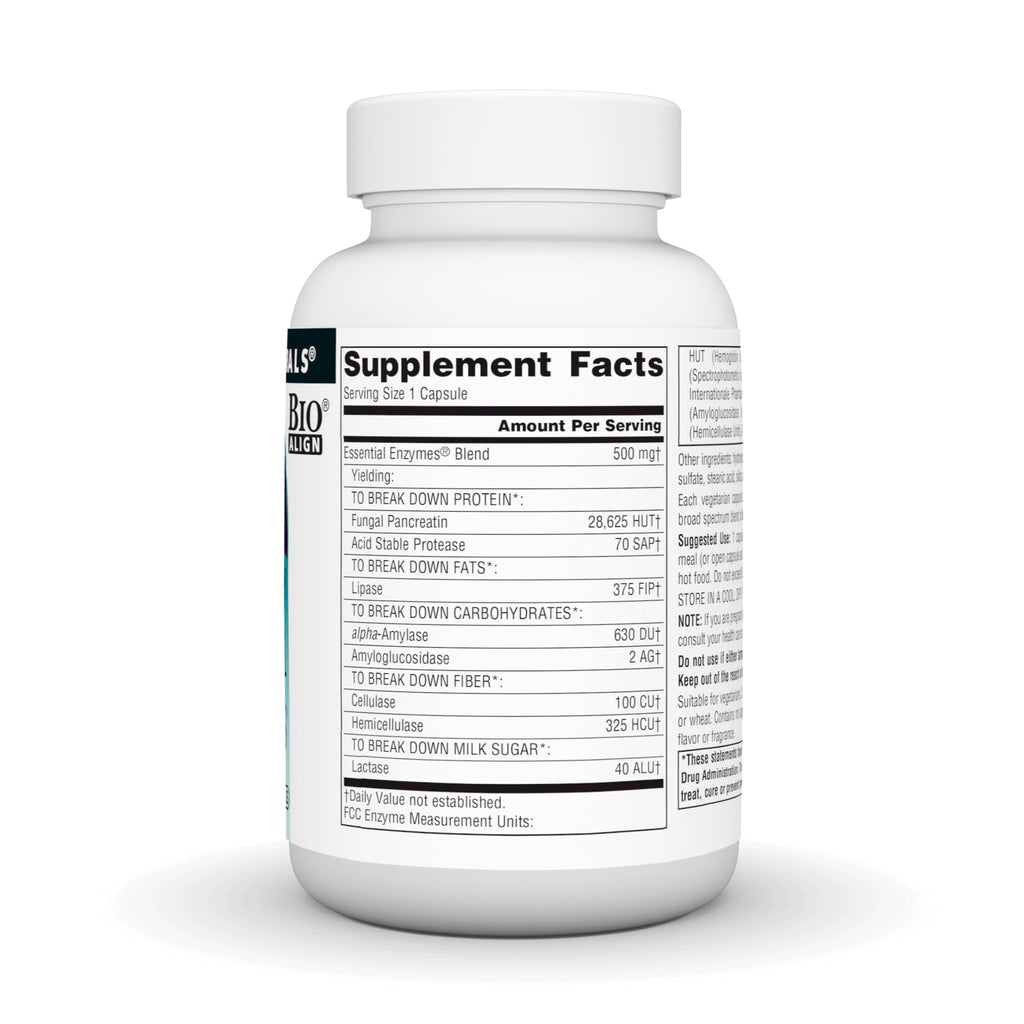 Source Naturals Essential Enzymes 500mg Bio-Aligned Multiple Enzyme
